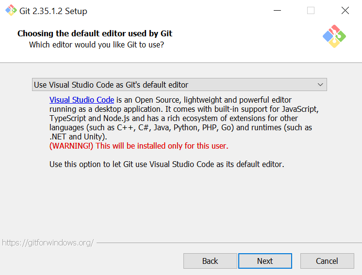 git installation configuration