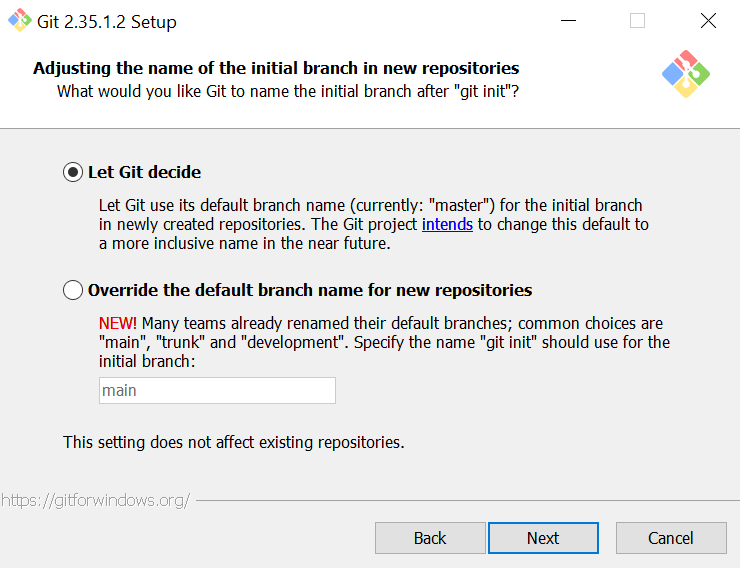 git installation configuration