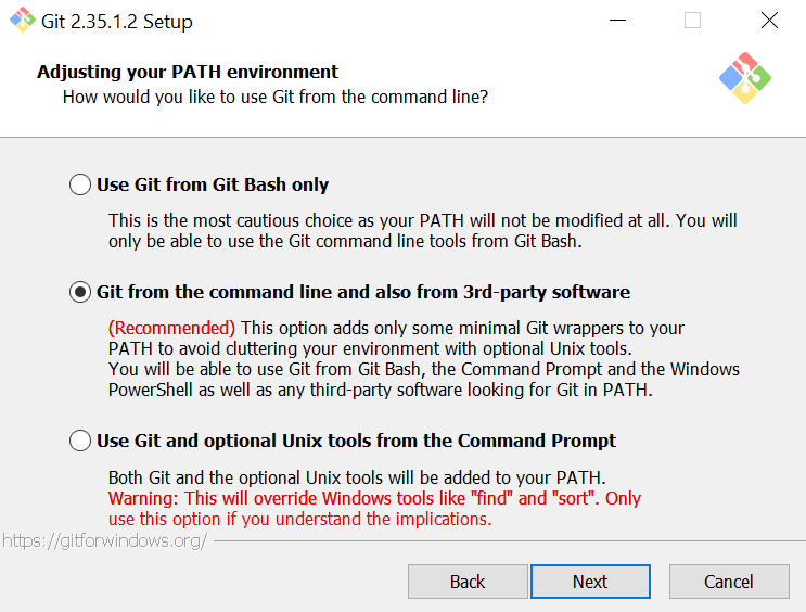 git installation configuration