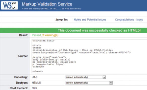W3C validation image