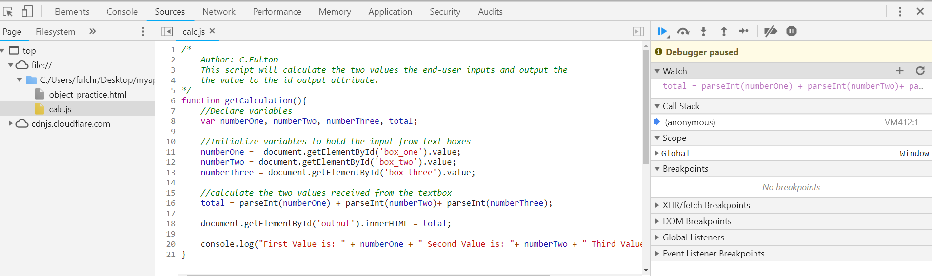 Declaring and Initializing a variable graphic