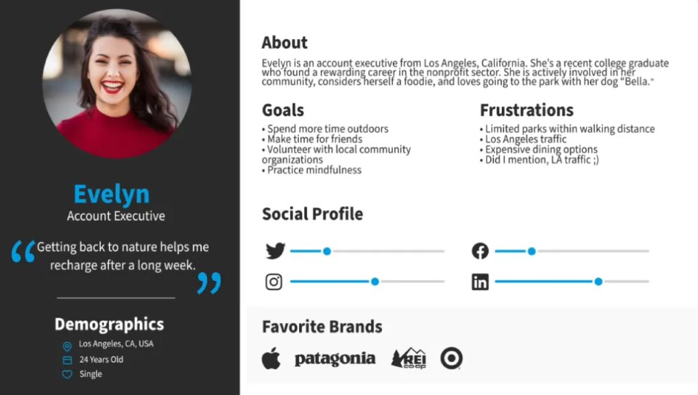 User persona example 