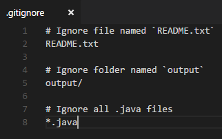 git ignore file image